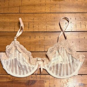 Elle Macpherson Lace Trim Cream Tan Bra 36C